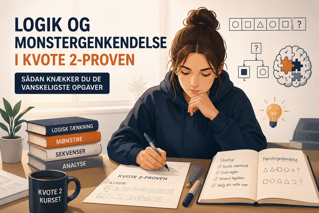 Logik og mønstergenkendelse i kvote 2-prøven — kvote2kurset